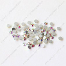 Crystal ab color flat back non hotfix rhinestones for clothes Crystal ab color flat back non hotfix rhinestones for clothes